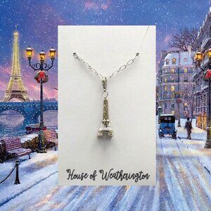 Handcrafted Eiffel Tower Necklace